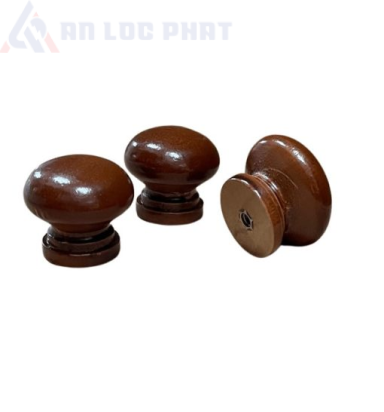 Tay Nắm Tủ Núm Gỗ